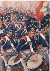 Advance of the French at Barrosa, illustration from 